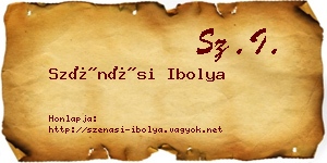 Szénási Ibolya névjegykártya